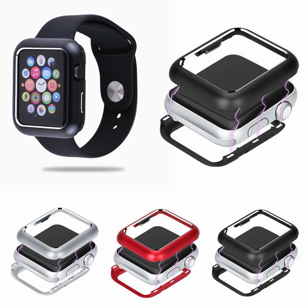 Watch Case Cover for iWatch Apple Watch Series 3 4 Smart Watch Protector Frame