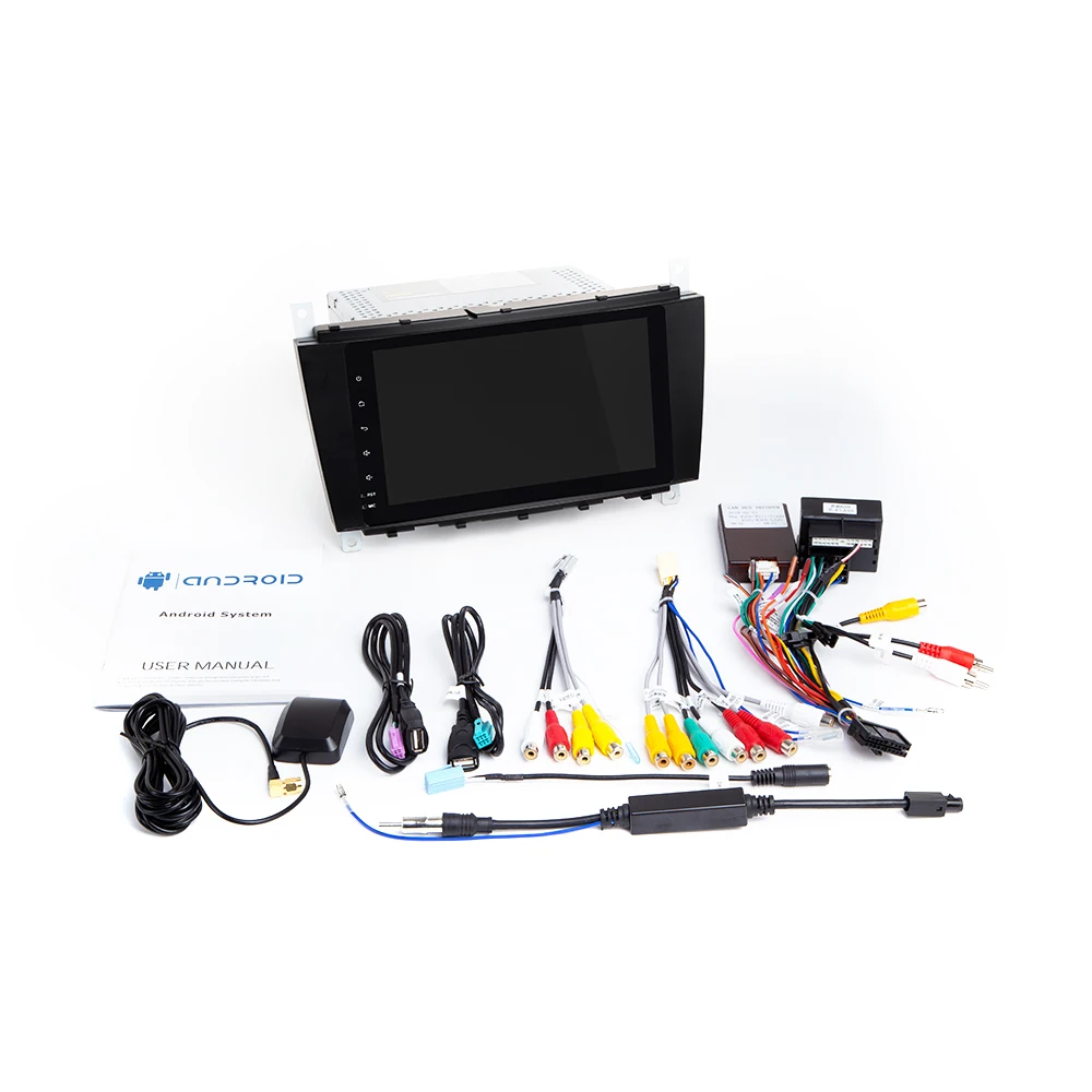 Sale 2G Ram Quad Core Android 9.0 Car DVD Player For Mercedes Benz C-Class W203 CLC G Class W463  Radio GPS HDMI Multimedia Wifi OBD 4