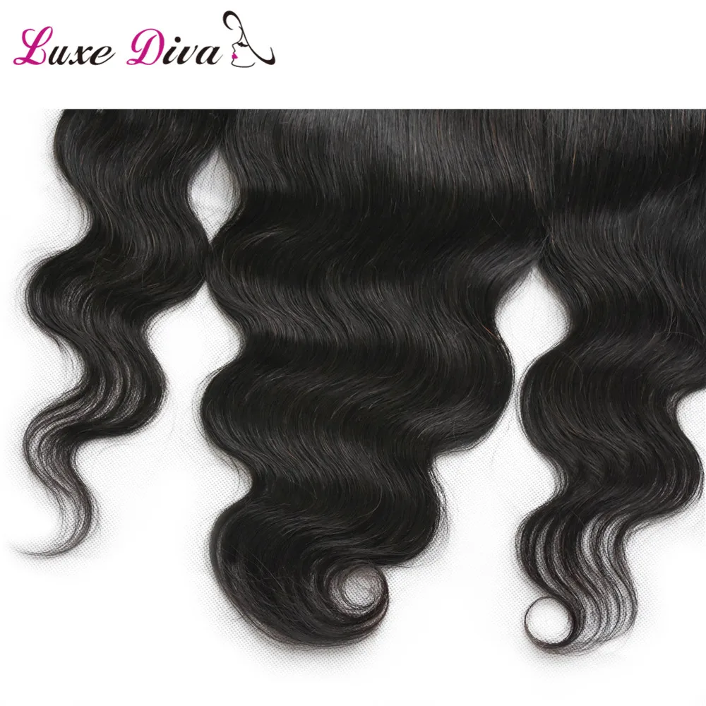 LUXE DIVA Body Wave Brazilian Remy Human Hair Frontal Pre Plucked Free Part Ear to Ear 13x6 Lace Frontal Closure With Deep Part LUXE DIVA Body Wave Brazilian Remy Human Hair Frontal Pre Plucked Free Part Ear to Ear 13x6 Lace Frontal Closure With Deep Part