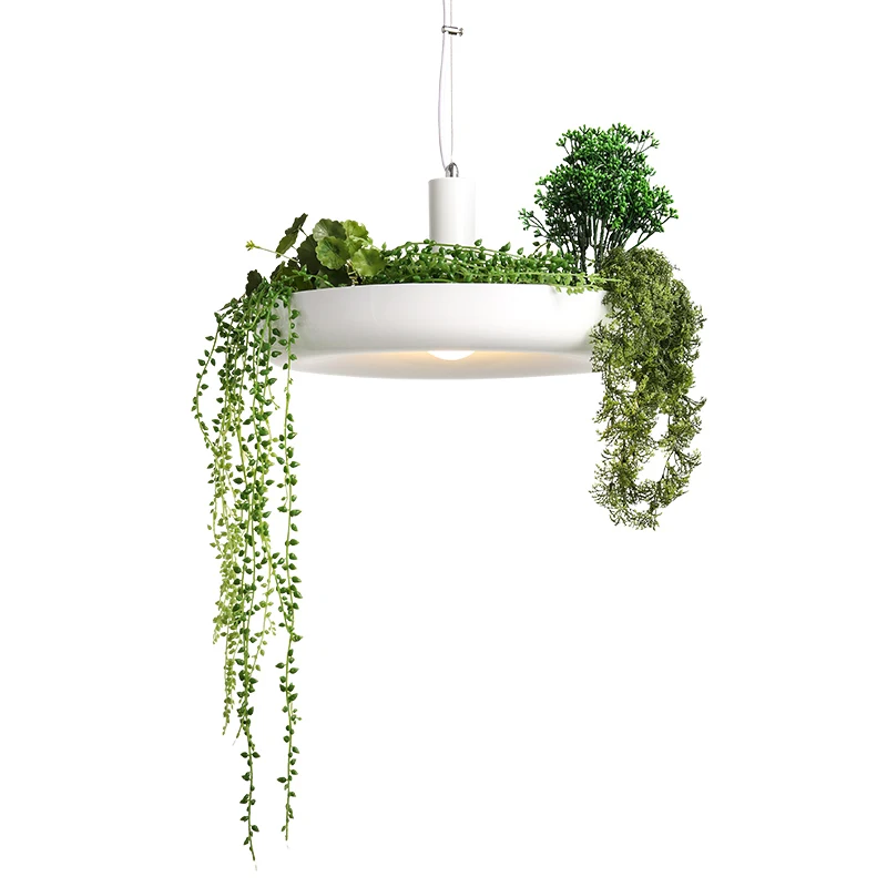 

JAXLONG Garden Plant Pendant Lights Potted Flowers Flower Pot Hang lamp Hanging Lamp for Dining Room Kitchen Indoor Fixtures