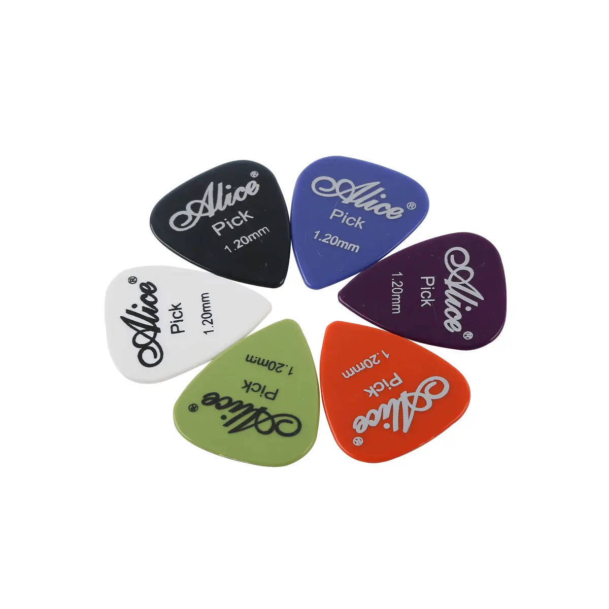 New 100pcs Acoustic Electric Guitar Picks Plectrums ABS Colorful Thickness 0.58mm 0.96mm 1.20mm