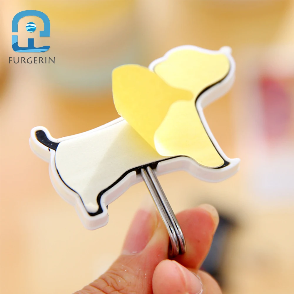 FURGERIN 4 шт. настенный крючок для ключей в форме собаки настенные крючки полотенец