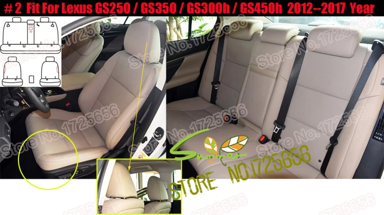 AutoDecorun Искусственная кожа подушки сиденья автомобиля для Lexus gs300 gs350 gs430 gs450h gs250 gs300h gs460 набор накидок на сидение автомобили опоры сидений