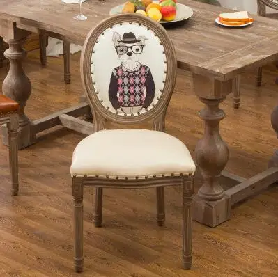 European American retro chair dining chair modern minimalist home Nordic solid wood restaurant nail shop chair backrest. European American retro chair dining chair modern minimalist home Nordic solid wood restaurant nail shop chair backrest.