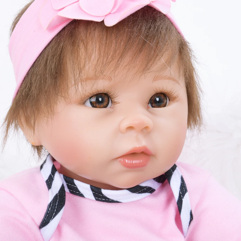 55 см хлопок тело Reborn Baby куклы силиконовые Menina реалистичные Принцесса Кукла День