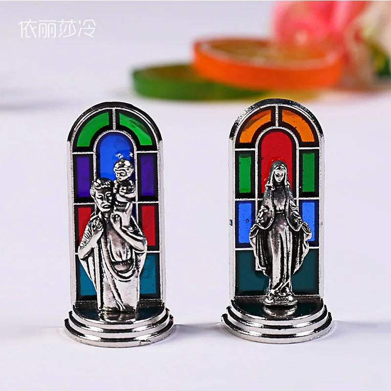 200 pieces. St. Christopher metal statue Jesus cross statue. Color virgin mary | Украшения и аксессуары