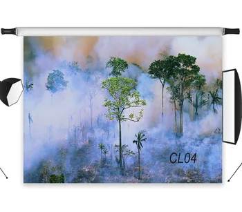 

LB Polyester & Vinyl Spring Forest Sunshine Nature Newborn Studio Backdrop Photography Photo Props Photographic Background Decor