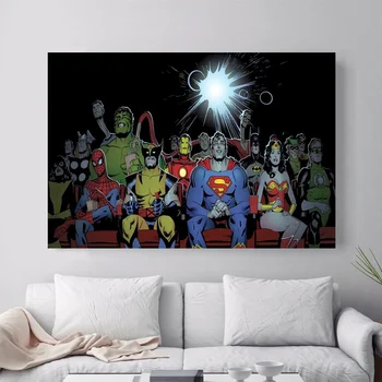 

Superhero Comics Poster Art Silk Poster Home Decor 24x36inch