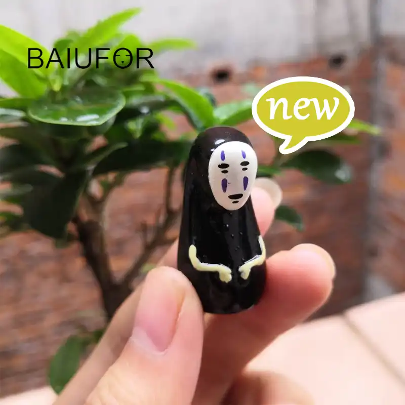 Miyazaki anime spirited afastado mini jardim de fadas miniaturas gnome diy terrários/suculentas/micro musgo paisagem decorações