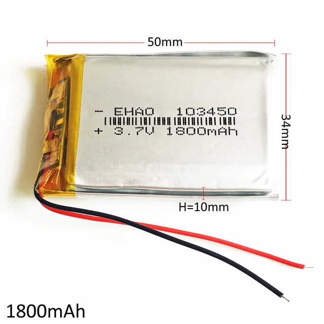 Aliexpress.com : Buy 3.7V 1800mAh battery Lithium Polymer
