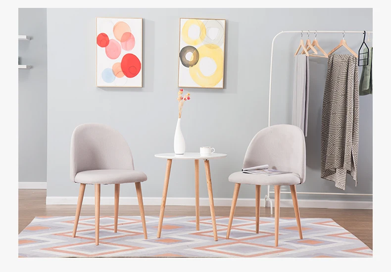 Луи Мода кафе стулья скандинавские творческие один диван современный простой ткань досуг