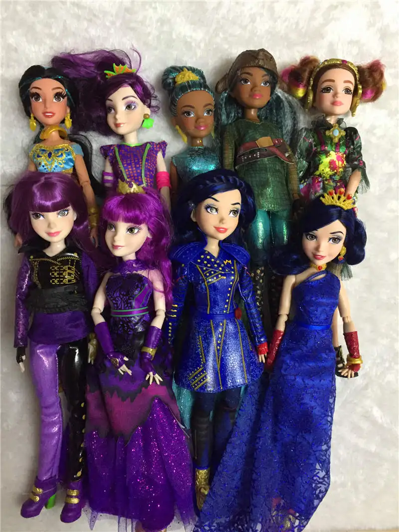 original 11'' Descendants Doll Action Figure Doll Maleficent baby dolls for girls boys evie mal