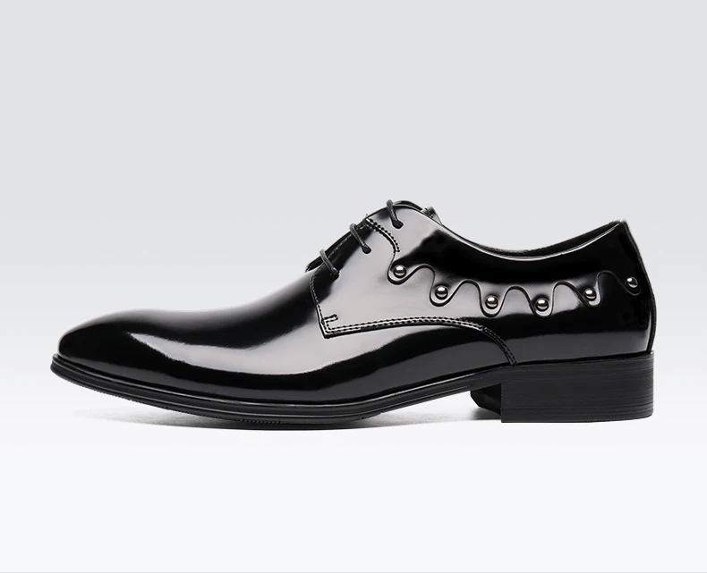 Генрих Для мужчин обувь в стиле Дерби 2018 новая модная кожаная мужская обувь на шнуровке в деловом стиле высокого качества, Мужские
