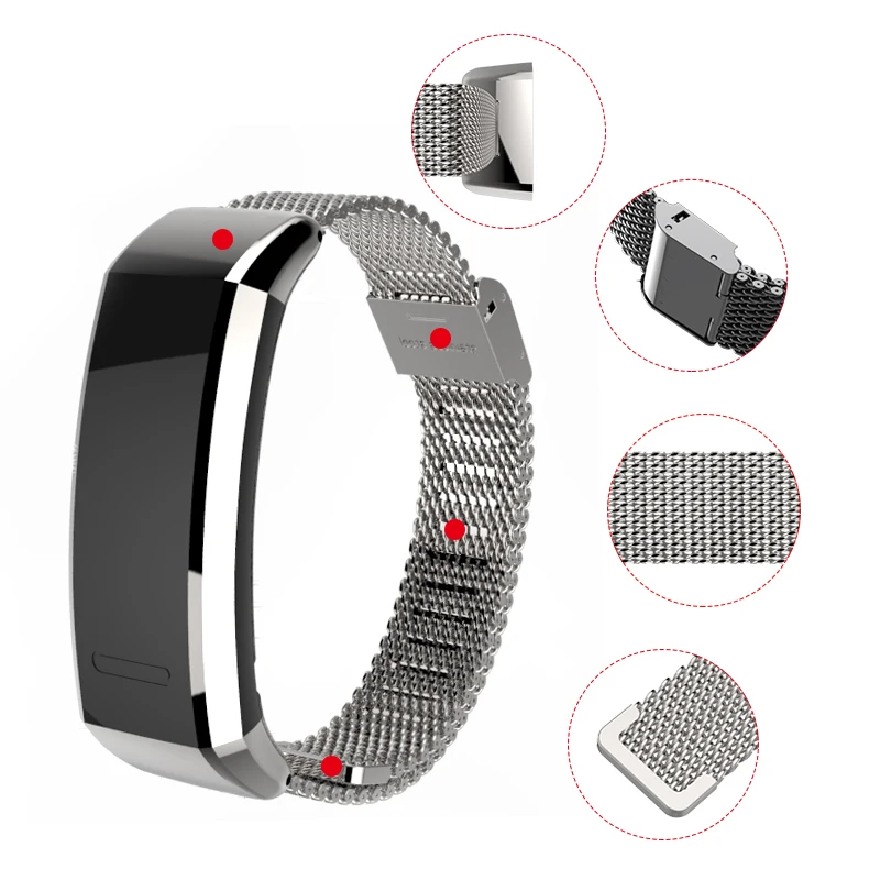 Металлический наручный ремешок Milanese для Huawei Band 2 Pro B19 B29 спортивный браслет часов