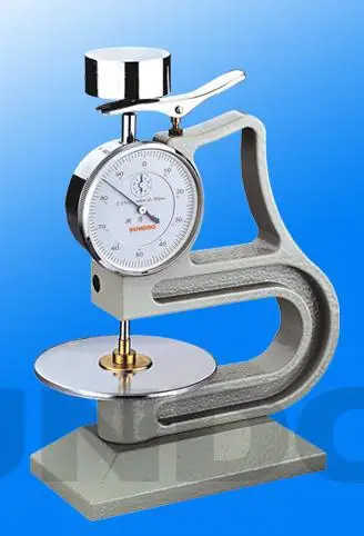 

Rubber long position dial Thickness Gauge measuring range 0-10mm, Resolution:0.01mm Wholesale and retail