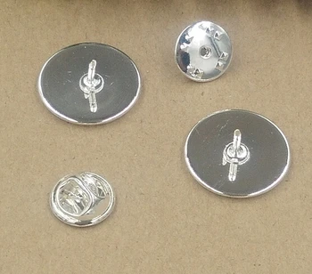 

100sets/lot 20mm silver Tray butterfly buckle brooch findings