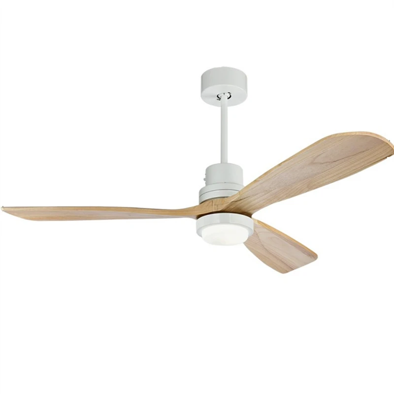 Us 237 6 34 Off 52 Inch Modern Wooden Ceiling Fans With Lights Remote Control Ventilador De Techo Fan Led Light Bedroom Ceiling Fans In Ceiling Fans