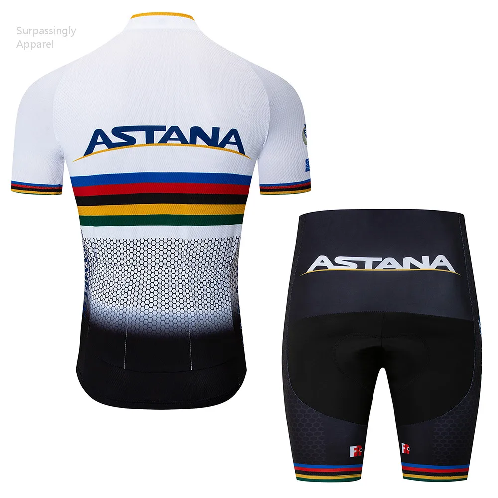 Команда UCI Vélo комплекты Астана Ropa Ciclismo мотобайк велосипед велотренажер Костюмы