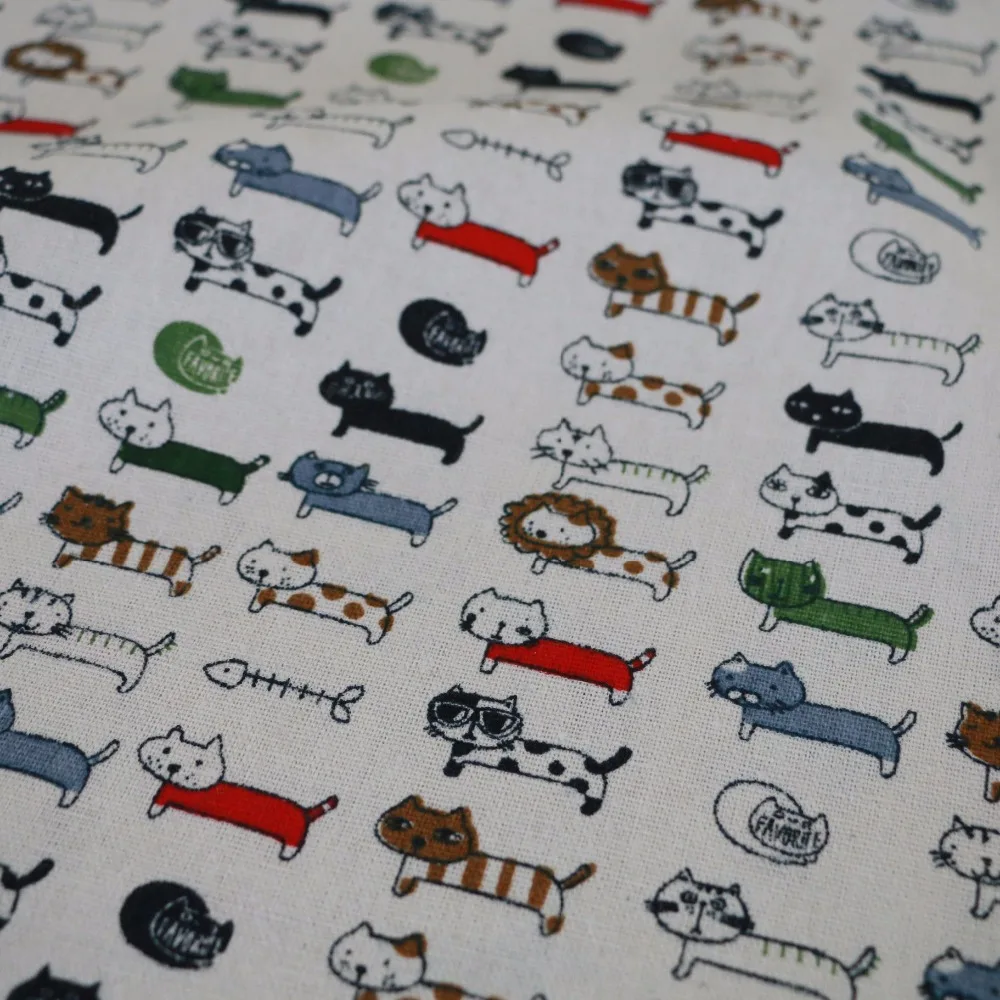 Ткань из хлопка и льна 50x150 см|crafts materials|cotton linen fabriclinen fabric |