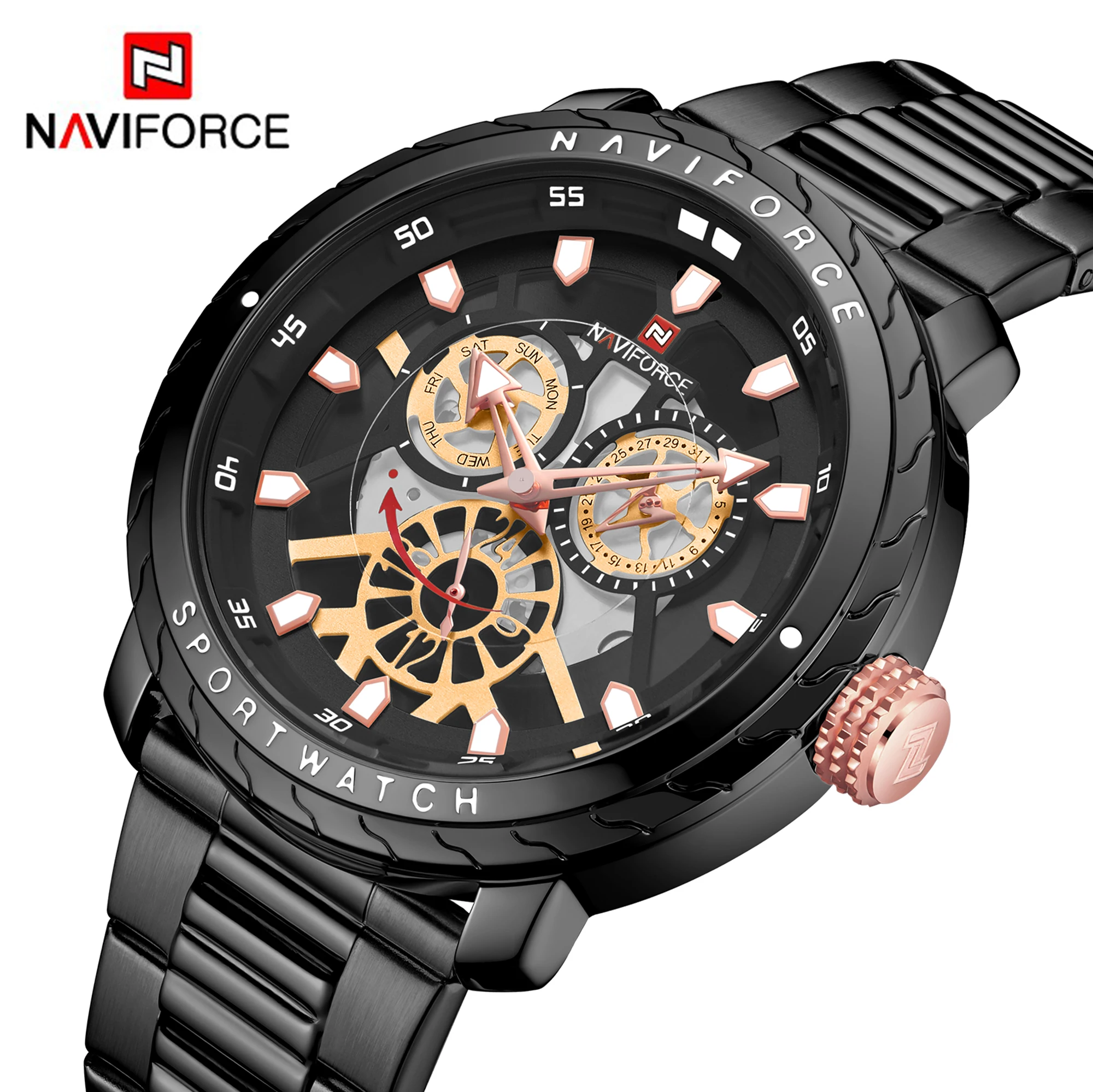 

Brand Mens Watches NAVIFORCE Luxury Fashion Sports Watch Men Quartz Clock Army Military Waterproof Male Watch Relogio Masculino