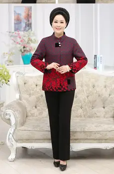

Woman Spring Oversized Mandarin Collar Single Breasted Full Slim Cotton Overcoat Female Winter Warm Cardigan Wool Outerwear