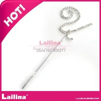 

rhinestone wedding Letter cake topper