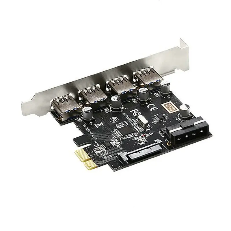 Doble fuente de alimentación 4 puertos usb 3,0 PCIE riser Combo tarjeta gráfica pci-e pci express añadir en la tarjeta