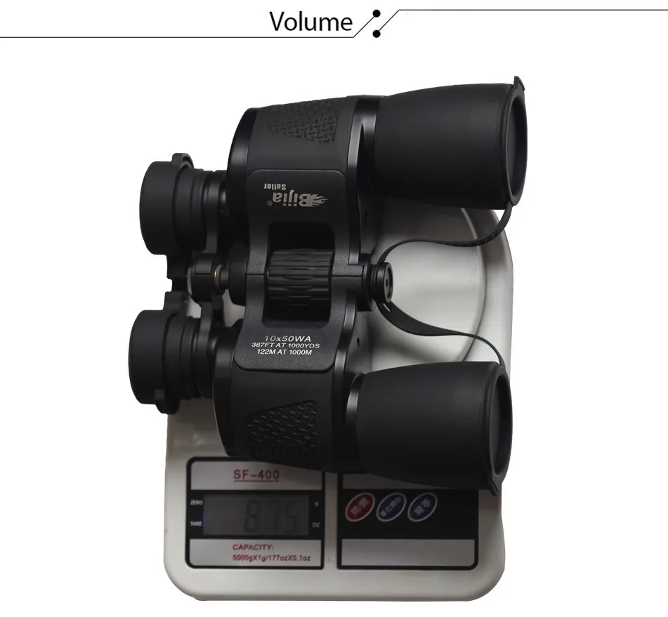 BIJIA 10x50 парусный спорт бинокль HD питание увеличение Professional наблюдение за птицами Охота телескоп с треногой интерфейс