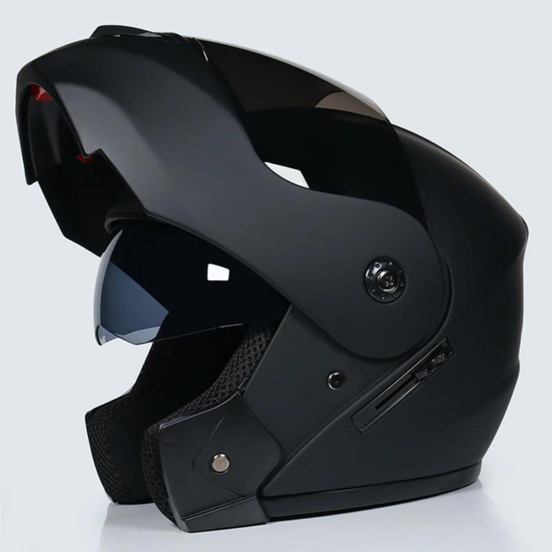 Мотоциклетный шлем Casco вместительный с двойными линзами|full face helmet downhill|full