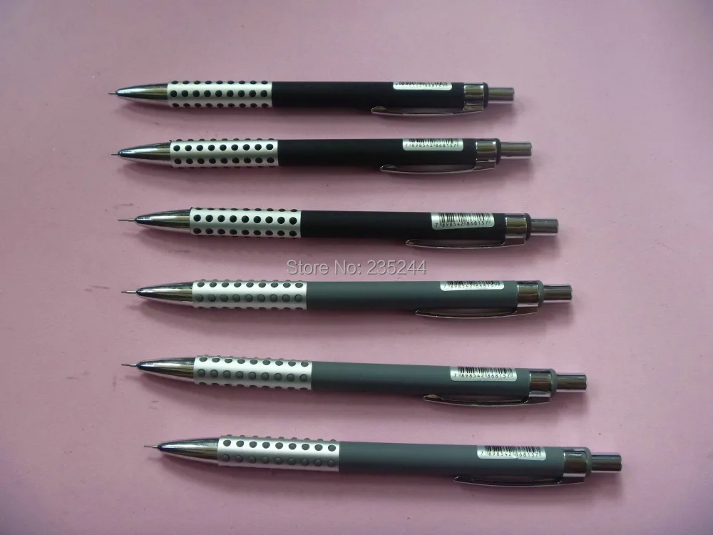 free shipping 6pcs 0.5mm metal automatic pencils high quality