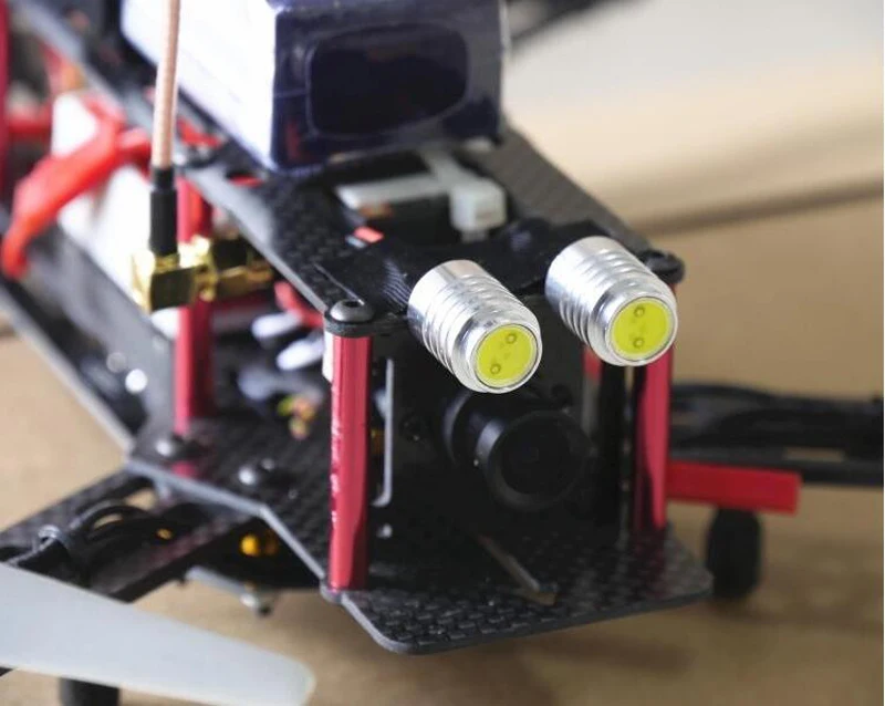 

RC Model Aircraft LED Lamp Night Navigation Searchlight for FPV Quadcopter Multicopter CNC Aluminum Alloy Heat Dissipation Highl