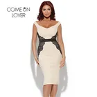 Save 15.4 on Comeonlover Low Neck Sleeveless Casual Work Dress With Lace Plus Size Dresses RI70068 Summer Off Shoulder Bodycon Women Dresses