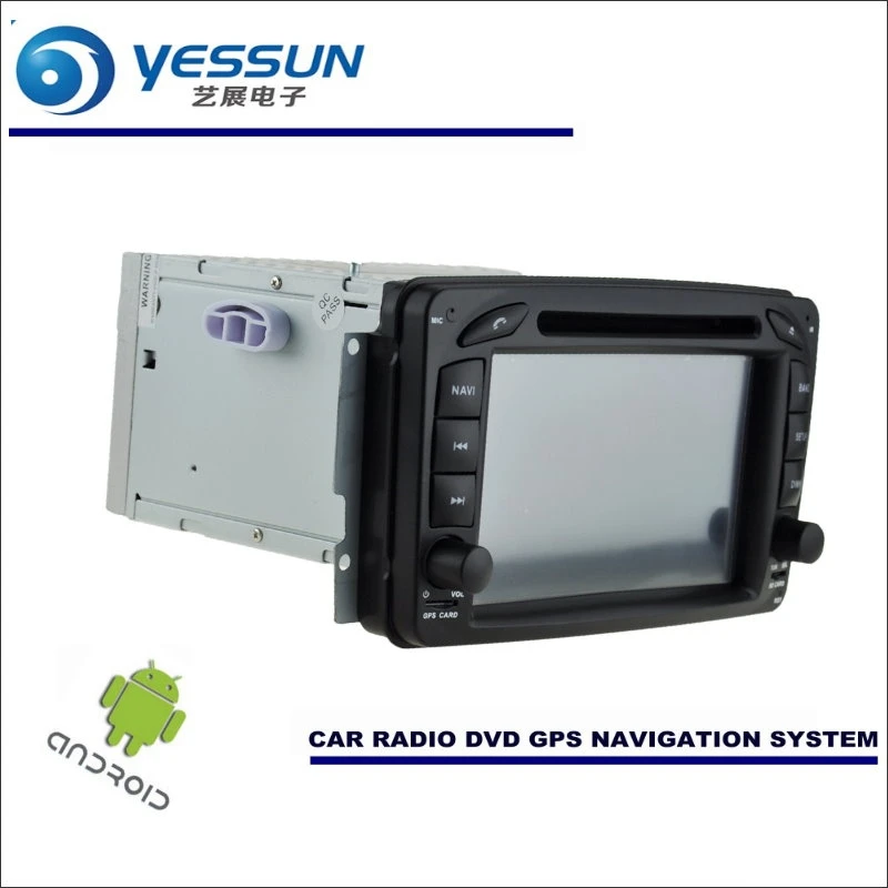 Top YESSUN 2din Car Android Navigation System For Mercedes Benz C Class W203 2001~2004 Radio Stereo CD DVD Player GPS Navi HD Screen 1