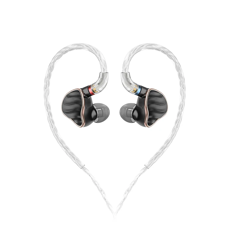 Ceny FiiO FH7 HiFi Audio hi res berylu PVD 5Driver (4 Knowles BA + 1DD) hybrydowe słuchawki słuchawki z odłączany kabel MMCX