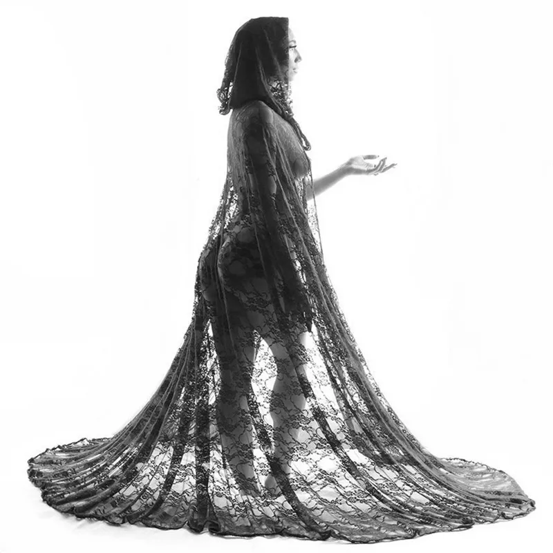 black wedding cape