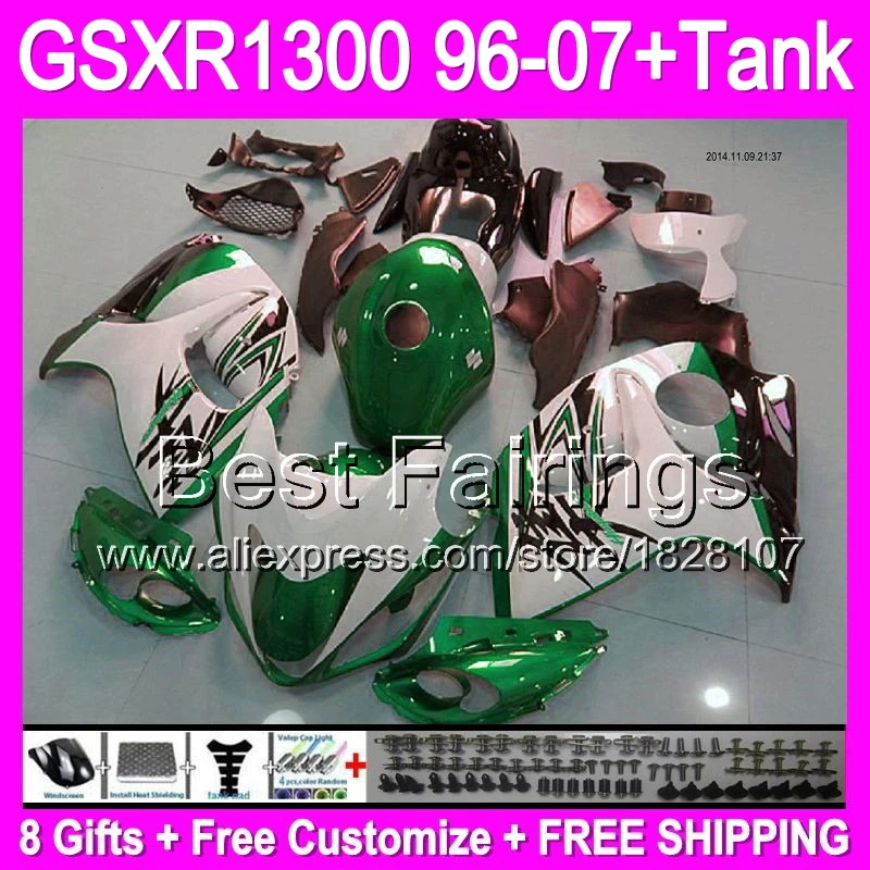 Green Glossy GSX-R1000 Fairing Bodywork Kit Fit Suzuki GSXR1000 2005-2006 04 B2