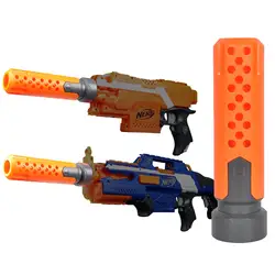 Изменение передняя Труба украшения для Nerf-оранжевый + серый для Nerf Gun Modifiction