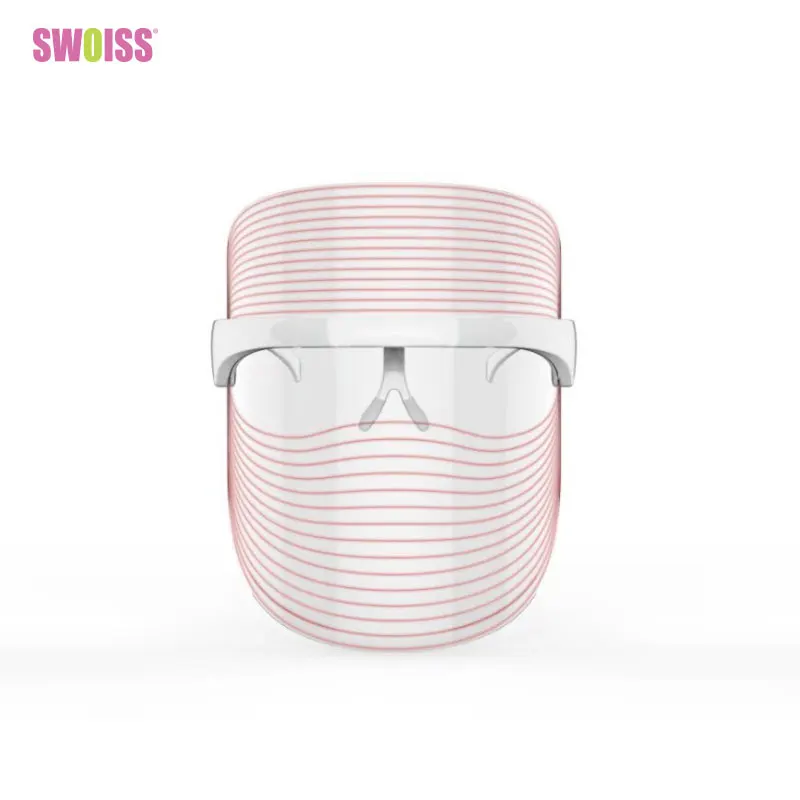 

SWOISS Portable Led Mask color Beauty Instrument Red Blue Acne Face And Neck Shade Rejuvenation Care household