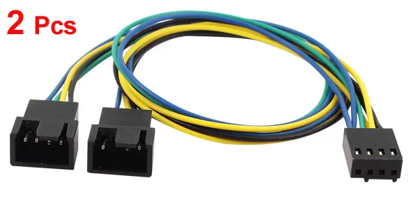 Terminal Y Splitter Computer PC Fan Power Cable 30cm Long