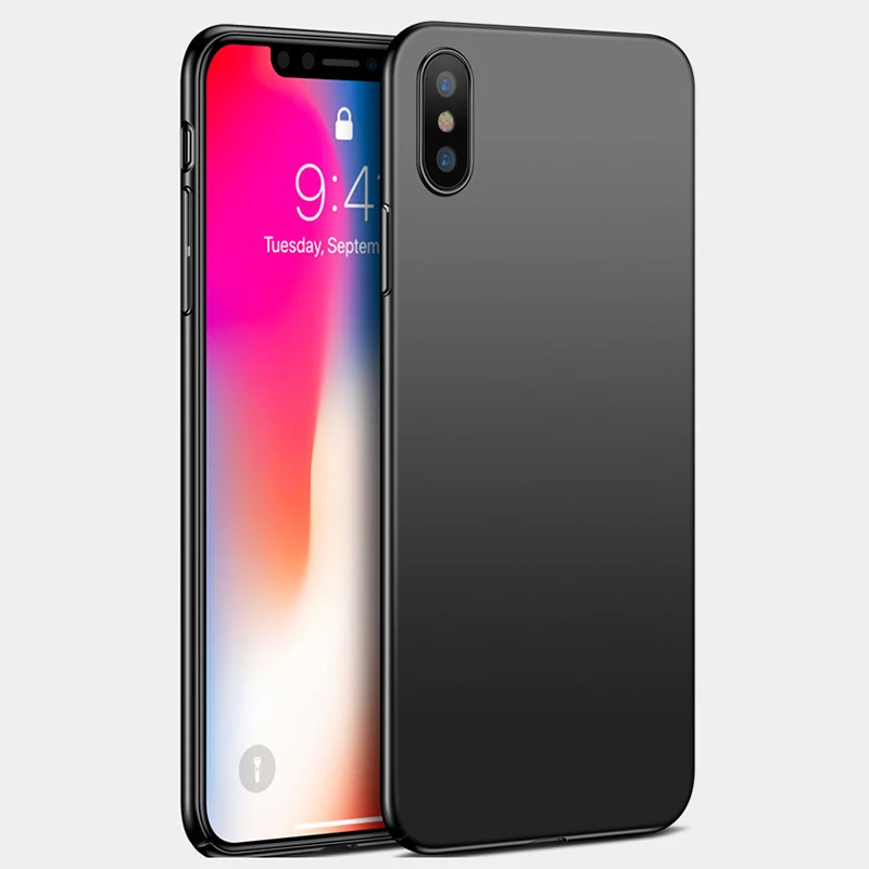 Противоударный ультра тонкий чехол для iPhone 6 6S 10 11 Pro X XR XS Max 7 8 Plus PC матовый чехол для телефона для iPhone 7 7plus 8 Роскошный чехол