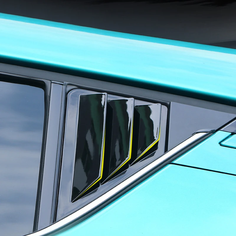 Per Toyota C-Hr Chr 2016 2017 2018 2019 2020 2021 Windows Posteriore Copertura Adesivo Finestra Triangolo Persiane Trim Accessori Auto