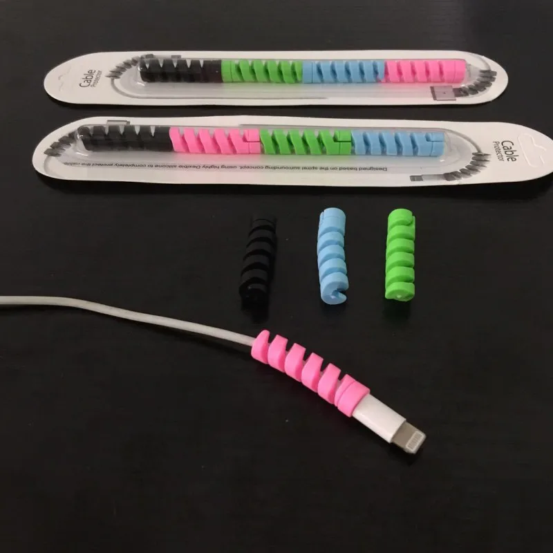 

4 x USB Cable Charger Protector Cover for iPhone Macbook For Samsung Sony Line