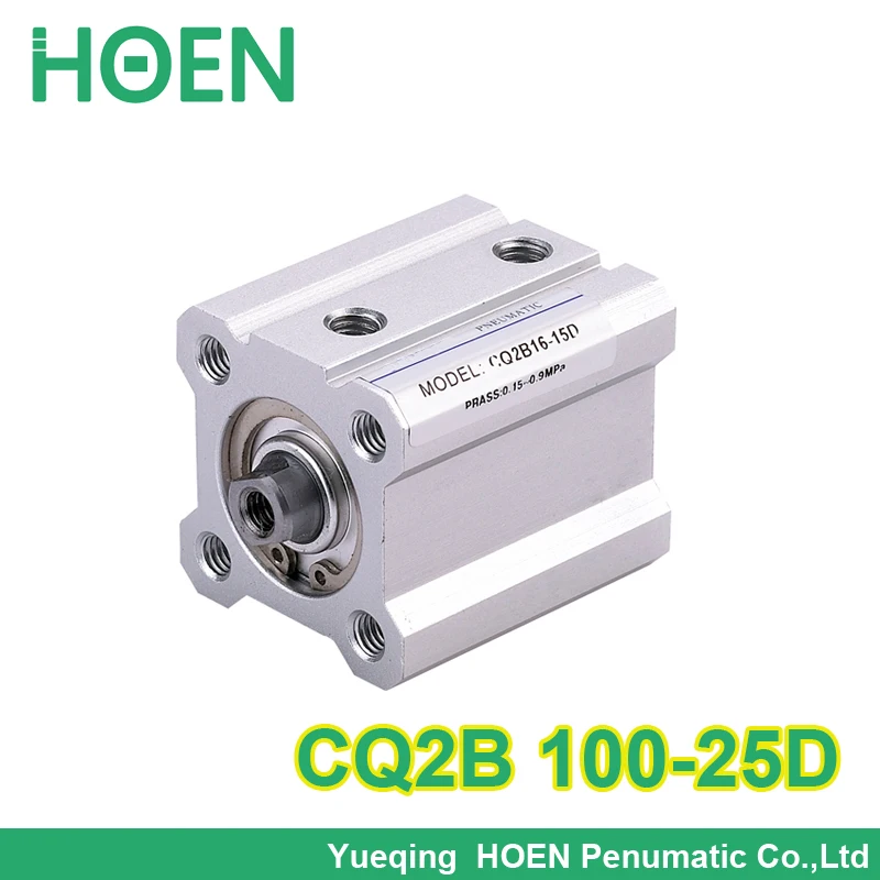 

SMC Type CQ2B series CQ2B100-25D 100mm bore 25mm stroke Double Action single rod thin Pneumatic Compact Cylinder high quality