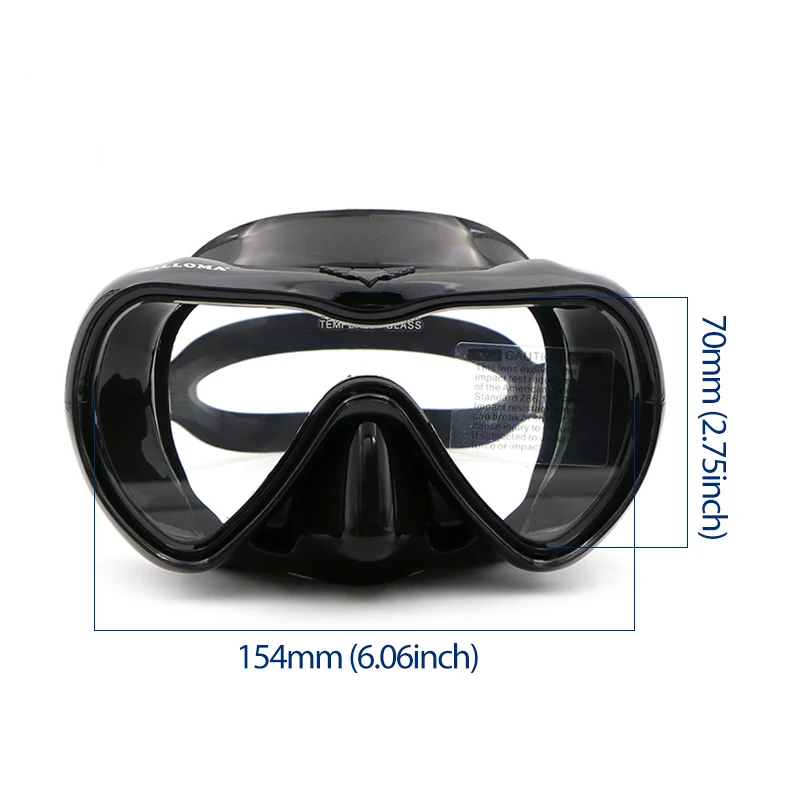AILLOMA, новинка, профессиональная маска для подводного плавания, мягкий силикон, для взрослых, цельный объектив, Спортивная трубка, анти-туман, оборудование для плавания, очки
