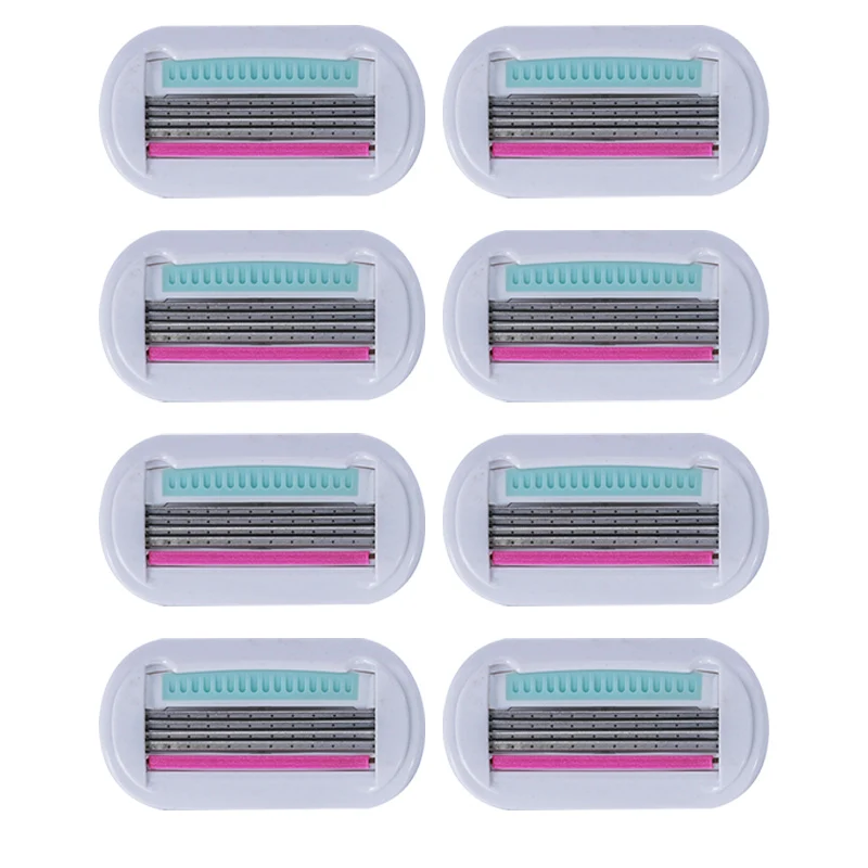 Новые бритвенные лезвия для женщин Красота женская безопасная точилка для лезвия бритвы 4 слоя лезвия бритва сменные лезвия головка оптом - Цвет: 1