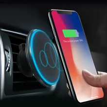 

Qi Wireless Car Charger Magnetic Air Vent Mount Charging Mobile Phone Holder For iPhone XS Max X XR 8 For Samsung Note 9 S9 S8