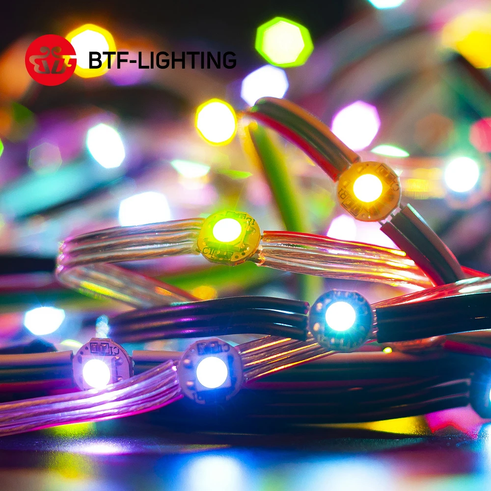50 светодиодных s/string WS2812B предварительно припаянные светодиодные s образные ленты