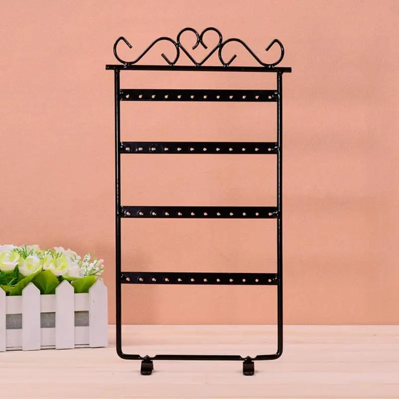 48 Hole Earring Holder Rack Jewelry Organizer Stand Fashion Iron Wall Frame Necklace Holder Accessories Base Storage for Jewelry 48 Hole Earring Holder Rack Jewelry Organizer Stand Fashion Iron Wall Frame Necklace Holder Accessories Base Storage for Jewelry