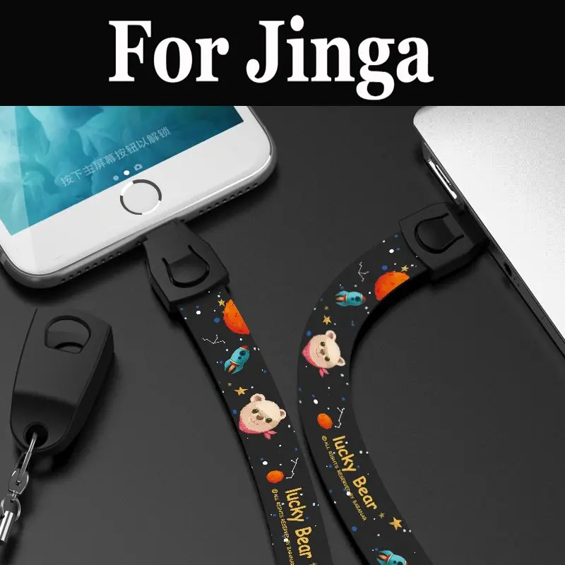 USB للهاتف المحمول حزام الكرتون لطيف القط الحبل الهاتف اليد ل Jinga باسكو M500 3G A500 4G العاصفة اللمس 4G بداية جديدة Optim