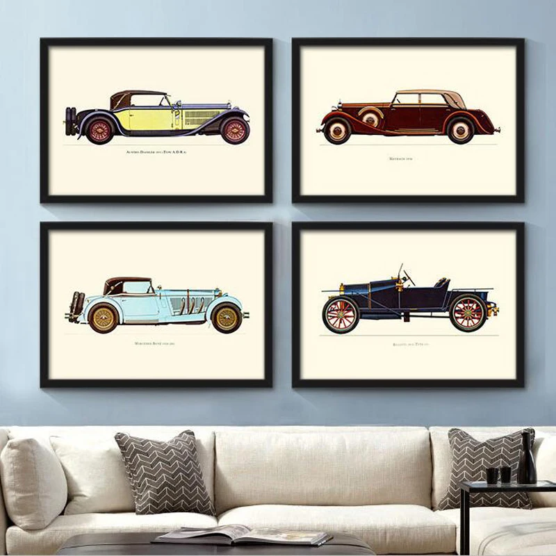 America Style Home Decor Canvas Painting Classical Antique